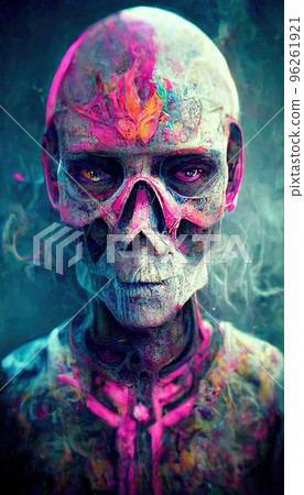 Portrait of a men in a futuristic cyberpunk style in neon clothes. A high-tech man from the future. The concept of virtual reality and cyberpunk. Perfect for phone wallpaper or for posters. Portrait of a men in a futuristic cyberpunk style in neon clothes. A high-tech man from the future. The concept of virtual reality and cyberpunk. Perfect for phone wallpaper or for posters. 96261921