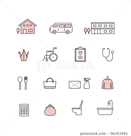 護理、醫療福利圖標素材集 96263491