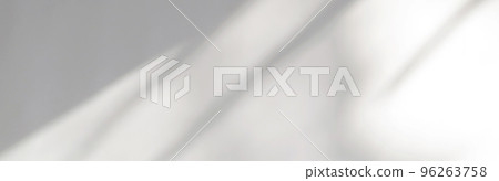 Leaves natural shadow overlay on white texture background, for overlay on product presentation, backdrop and mockup, banner style 96263758