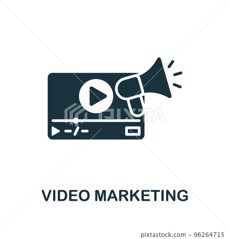 Video Marketing icon. Monochrome simple Marketing Strategy icon for templates, web design and infographics Video Marketing icon. Monochrome simple Marketing Strategy icon for templates, web design and infographics 96264715
