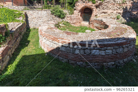 Southern round tower, part of fortification walls of ancient Plovdiv Southern round tower, part of fortification walls of ancient Plovdiv 96265321