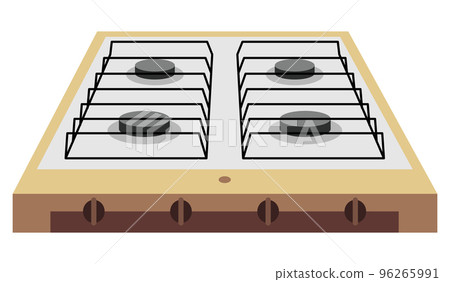 Camping Stove Cartoon Icon Cartoon Gas Stock Illustration