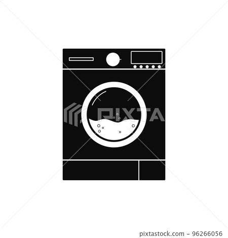 Washing machine line icon vector. Laundry sign.Element for design and print Washing machine line icon vector. Laundry sign.Element for design and print 96266056
