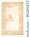 Old photo frame. Vintage paper. Retro card 96266872