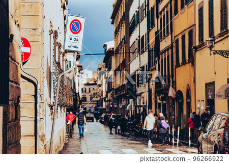 Street corner of Italy Florence 96266922