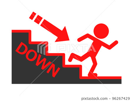 Illustration of a person who made an effort to achieve a goal Illustration of a person who made an effort to achieve a goal 96267429