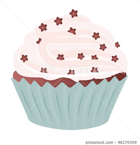 Sweets Chocolate cupcake with cream Sweets Chocolate cupcake with cream 96270309