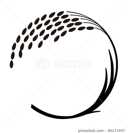 Illustration of rice ear Illustration of rice ear 96271447