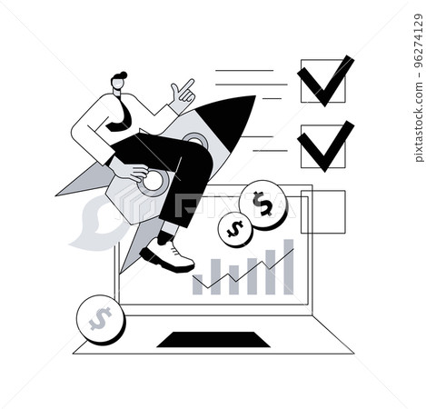 Demand planning abstract concept vector illustration. Demand analytics, digital sales forecast, supply chain planning, revenue, product profitability, finance management abstract metaphor. 96274129