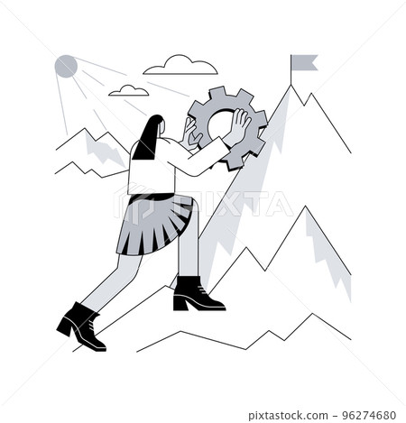 Persistence abstract concept vector illustration. Perseverance, personal quality, persistent action, motivation in sport, business persistence, determination to achieve goal abstract metaphor. Persistence abstract concept vector illustration. Perseverance, personal quality, persistent action, motivation in sport, business persistence, determination to achieve goal abstract metaphor. 96274680