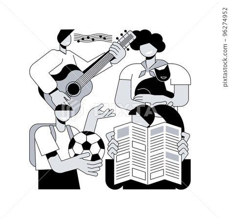 After school activities abstract concept vector illustration. Teens engagement, extracurricular activity, debate team, volunteer work, community service, student newspaper abstract metaphor. After school activities abstract concept vector illustration. Teens engagement, extracurricular activity, debate team, volunteer work, community service, student newspaper abstract metaphor. 96274952