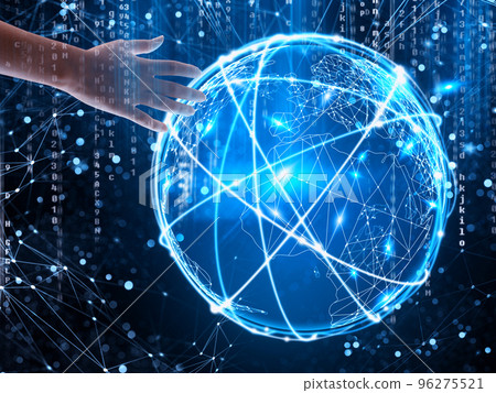 Concept of global internet connection network 96275521