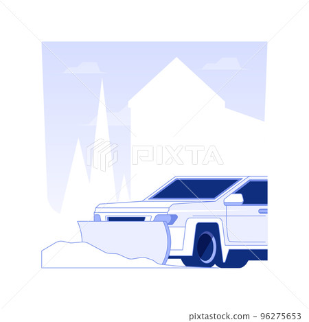 Snow removal service isolated concept vector illustration. Using a snow blower, private house maintenance service, winter excavator works, cold weather, local area cleaning vector concept. Snow removal service isolated concept vector illustration. Using a snow blower, private house maintenance service, winter excavator works, cold weather, local area cleaning vector concept. 96275653