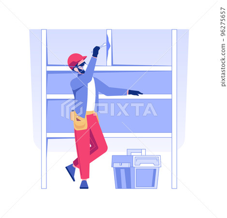 Mold inspection isolated concept vector illustration. Professional private house inspector deals with mold testing, visual examination of property interior, real estate fungus vector concept. Mold inspection isolated concept vector illustration. Professional private house inspector deals with mold testing, visual examination of property interior, real estate fungus vector concept. 96275657