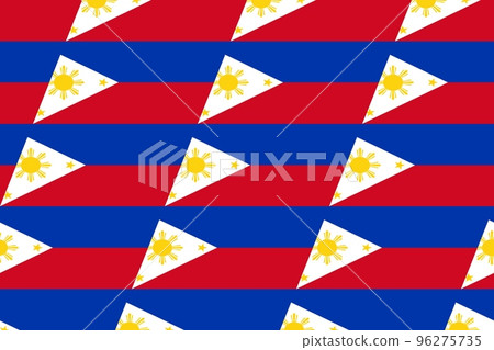 Geometric pattern in the colors of the national flag of Philippines. The colors of Philippines. 96275735
