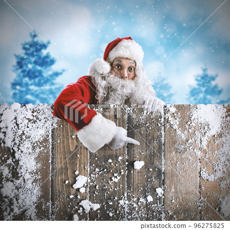 Xmas santa advertisement 96275825