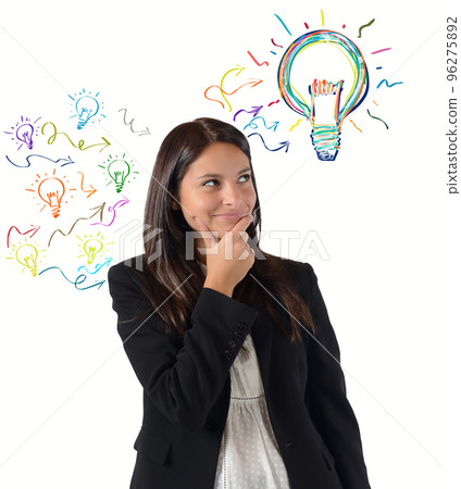 Brilliant idea among many ideas Brilliant idea among many ideas 96275892