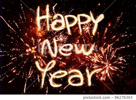 Happy new year fireworks 96276365