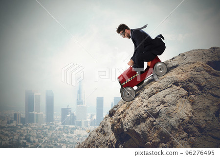 Difficult carrer with driving businessman Difficult carrer with driving businessman 96276495