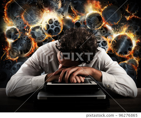 Failure and stress concept with overheating gear system 96276865