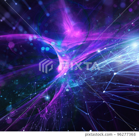 Abstract internet connection network background with motion effects. 96277368