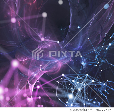 Abstract internet connection network background with motion effects. 96277376