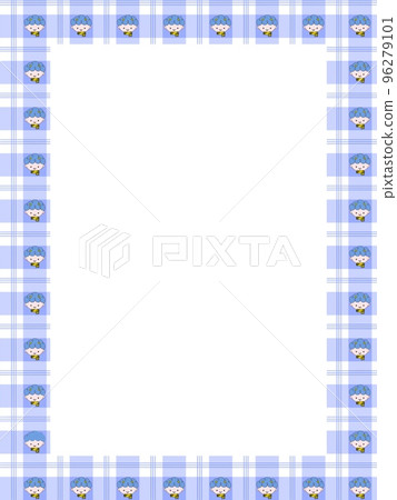 一個可愛的惡魔格子背景材料的插圖複製空間節分等。 一個可愛的惡魔格子背景材料的插圖複製空間節分等。 96279101