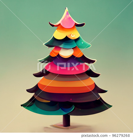 Christmas tree with decorations and gift boxes. Holiday background. Merry Christmas and Happy New Year. 96279268