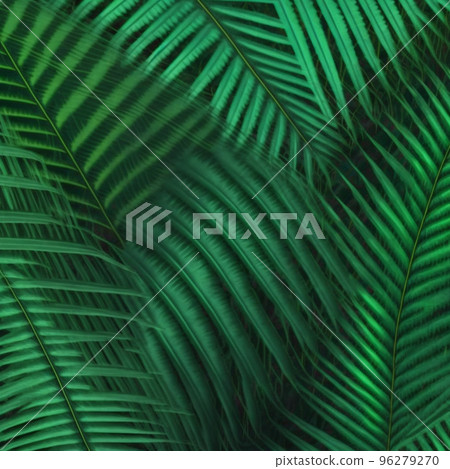 Nature view of green tropical plants leaves background. 96279270