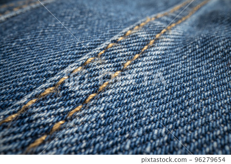 stitching on a blue denim jacket 96279654