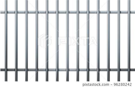 Prison bars isolated on white. Vector prison bars illustration. freedom concept. Prison bars isolated on white. Vector prison bars illustration. freedom concept. 96280242