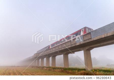 Hitachinaka City, Ibaraki Prefecture Oarai Kashima Gland in a foggy morning 96280643