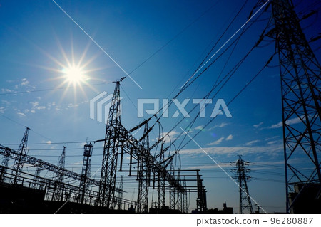 Substation sky and sun 96280887