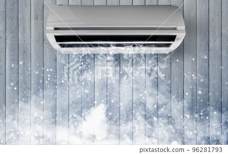 The air conditioner puts very fresh air in the room in a hot day 96281793