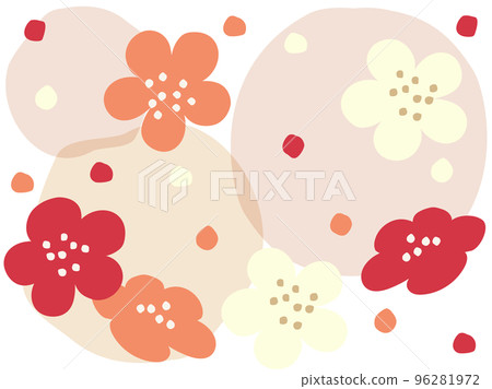 Retro Japanese style background illustration of plum and abstract that can be used for New Year etc. Retro Japanese style background illustration of plum and abstract that can be used for New Year etc. 96281972