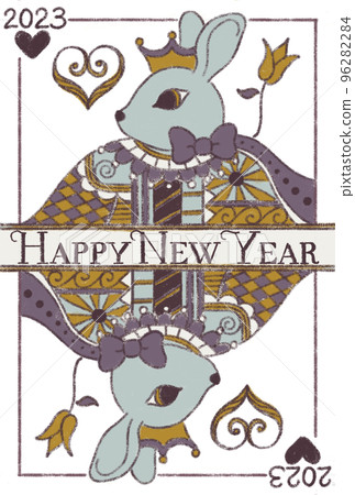 特朗普式兔子新年賀卡 96282284