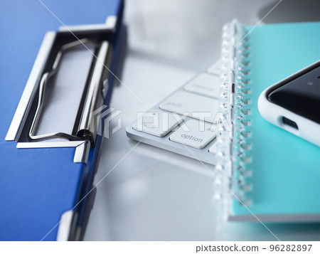 Business image of binder, notebook, personal computer, smartphone 96282897