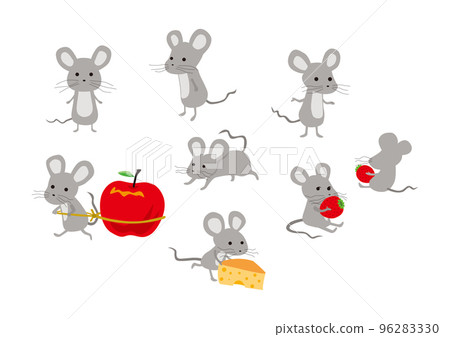 暖心鼠字插畫 96283330