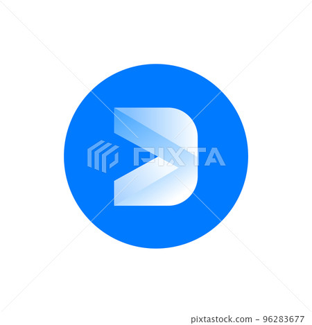 Decentralized Social (DESO) icon isolated on white background. 96283677