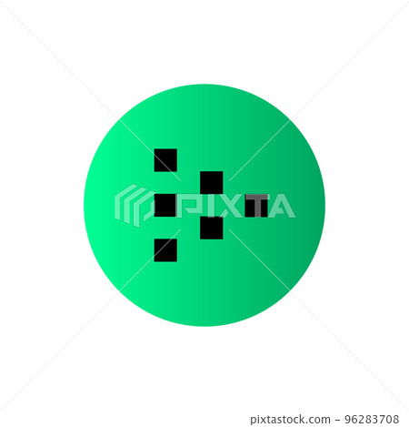Livepeer (LPT) icon isolated on white background. 96283708