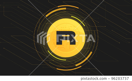 Rarible (RARI) coin cryptocurrency concept banner background. 96283737
