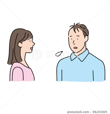 一個擔心頭髮稀疏而不能專心談話的男人 96283805