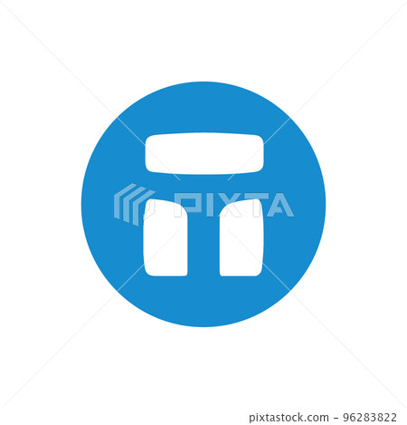 TRIBE icon isolated on white background. 96283822