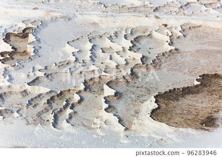 Travertine terraces at Pamukkale 96283946