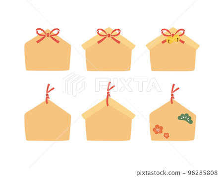 Cute hand drawn ema set 96285808