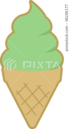 Simple and cute illustration of soft cream Simple and cute illustration of soft cream 96286177