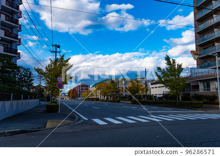 城市景觀和住宅區的形象(新潟縣新潟市拍攝) 城市景觀和住宅區的形象(新潟縣新潟市拍攝) 96286571
