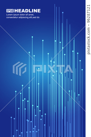Blue gradual change point line improvement extension, science and technology background. 96287121