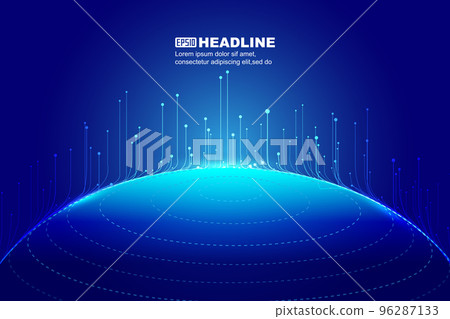 Evolution light and star ball, space science and technology background. Evolution light and star ball, space science and technology background. 96287133