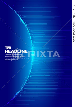 進化光與星球，空間科技背景。 96287135